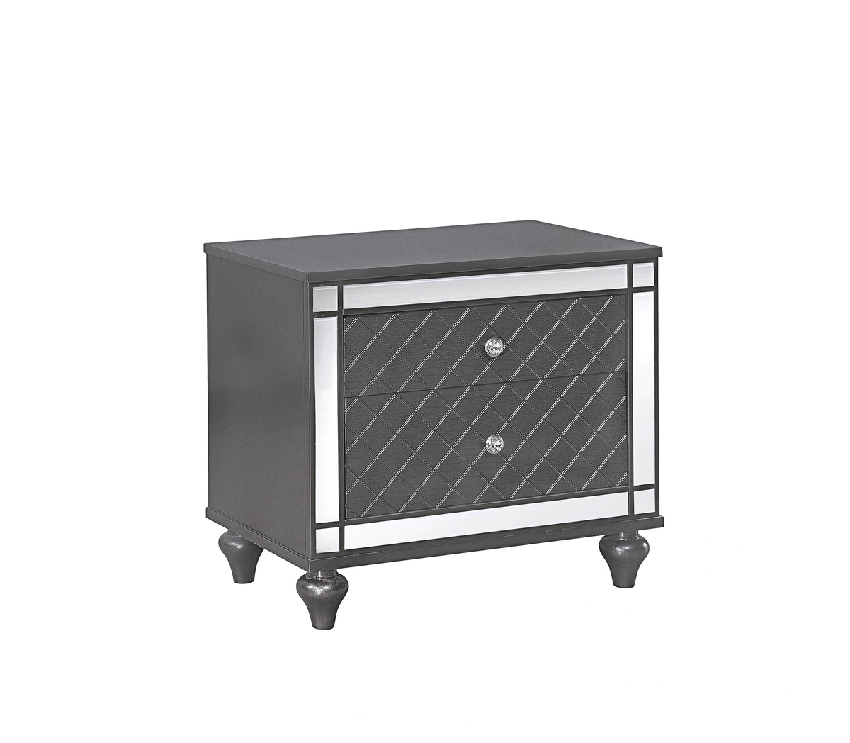 Crown Mark Refino Nightstand in Gray B1670-2 image