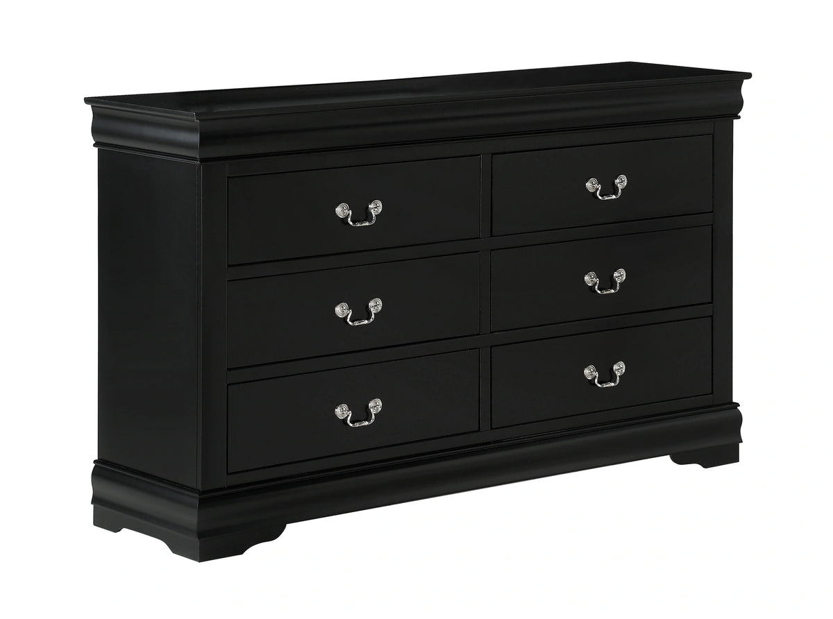 Crown Mark Furniture Louis Philip Dresser in Black image