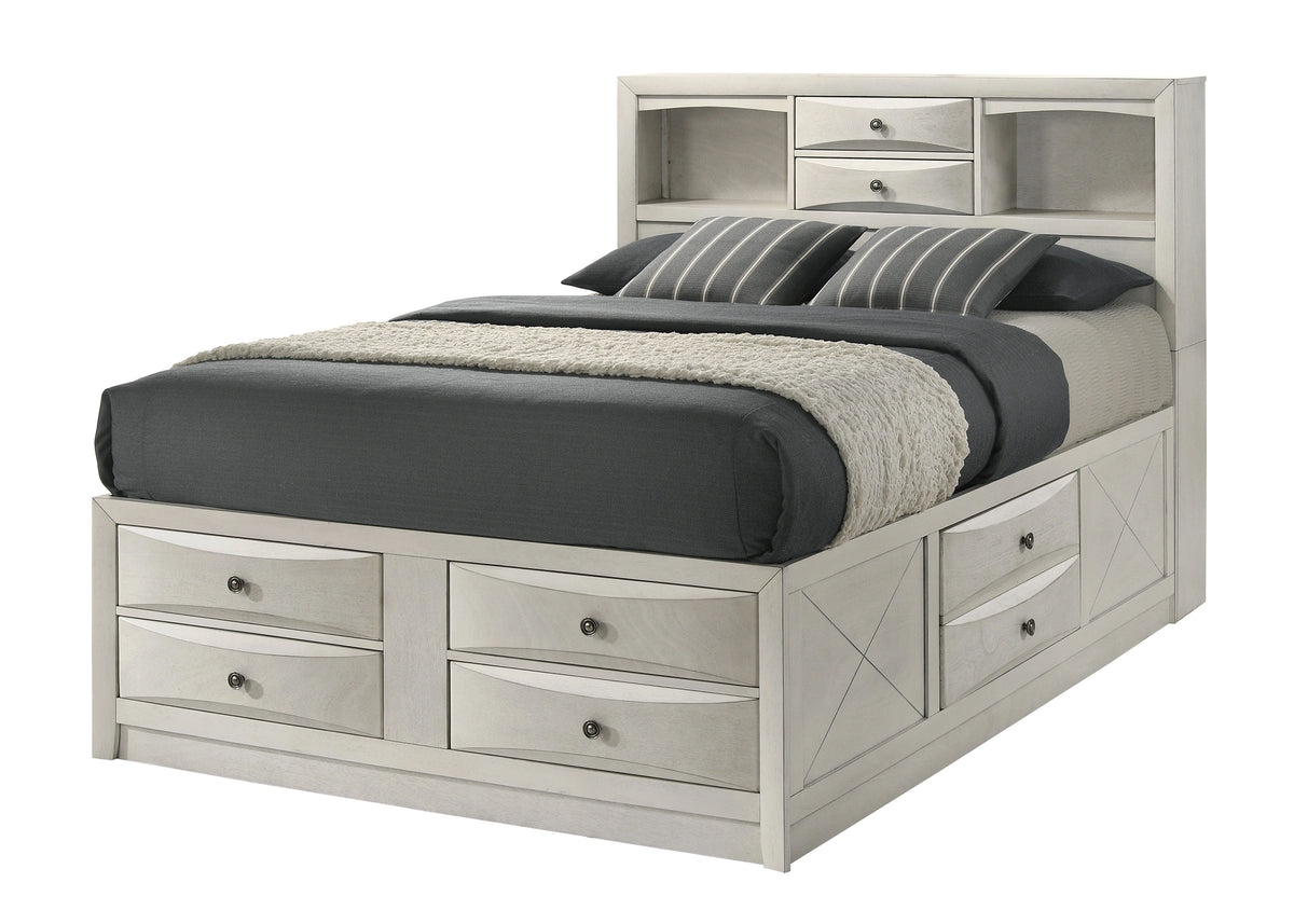 Emily Queen Bed White image