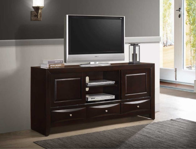 Emily Dark Cherry Media TV Stand