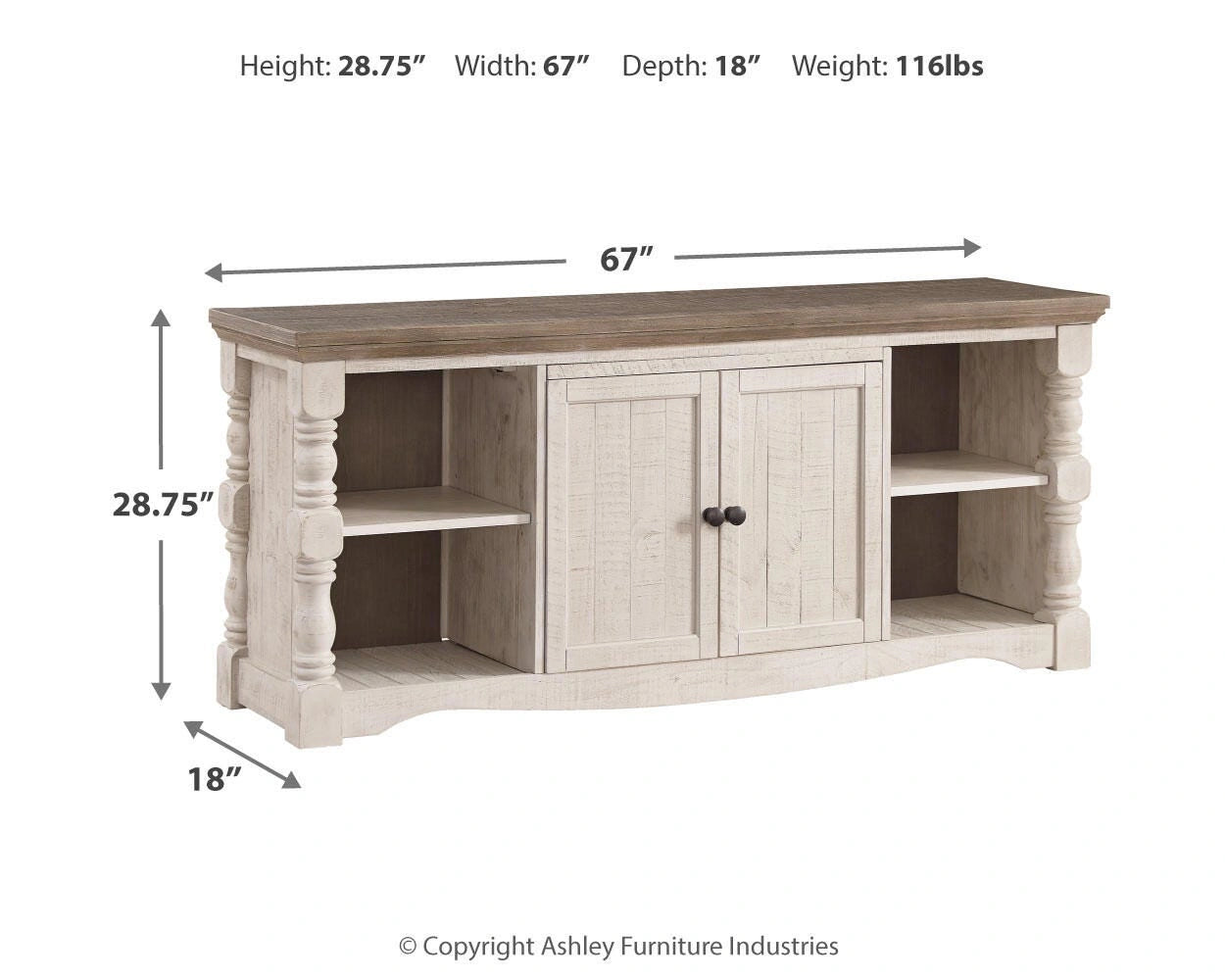 Havalance 67" TV Stand