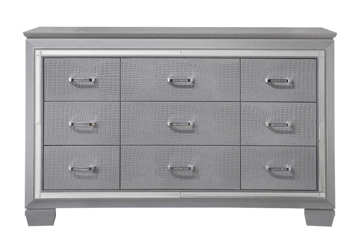 Crown Mark Furniture Lillian Dresser in Silver image