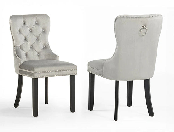Arabella Accent Chair Black Velvet