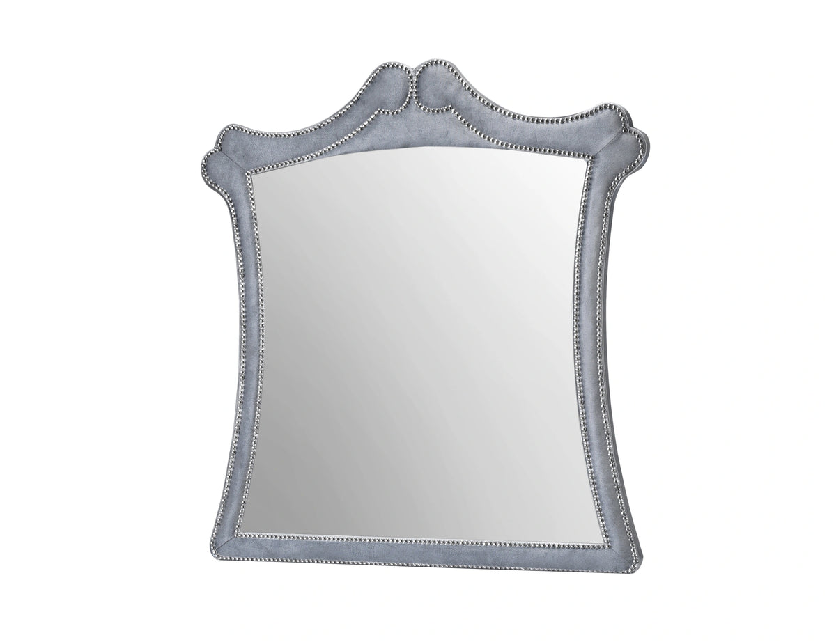 Crown Mark Furniture Voltare Mirror in Dark Grey image