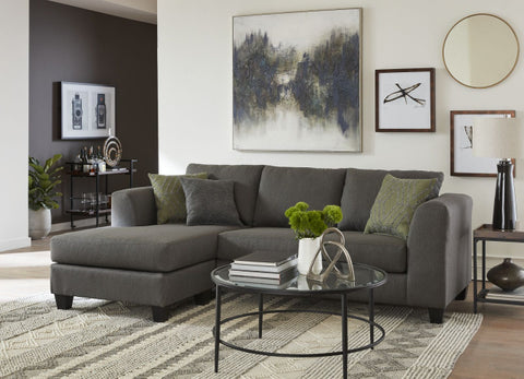 Coal Sofa/Sectional with Chaise
