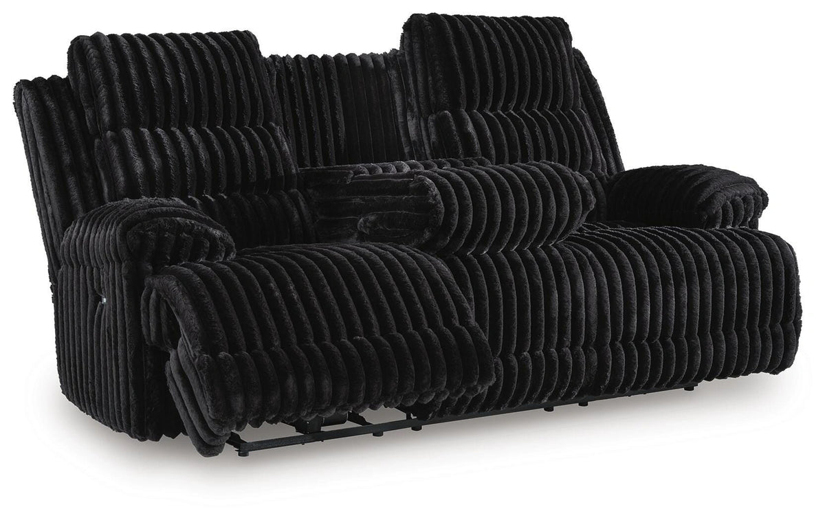 Rhine Falls Power Reclining Sofa with Drop Down Table