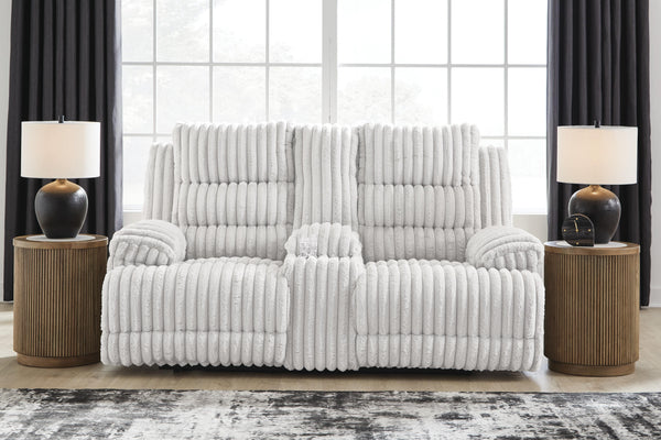 Rhines Falls Power Reclining Loveseat with Console
