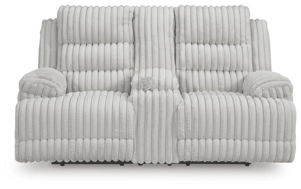 Rhines Falls Power Reclining Loveseat with Console