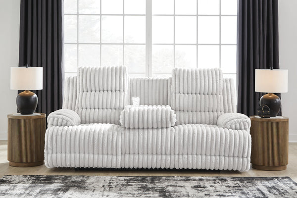 Rhines Falls Power Reclining Sofa with Drop Down Table