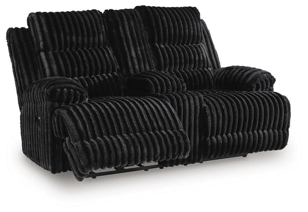 Rhine Falls Reclining Loveseat with Console
