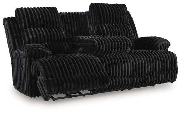 Rhine Falls Power Reclining Sofa with Drop Down Table