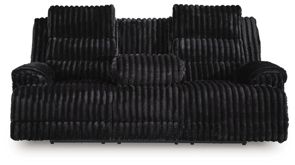 Rhine Falls Power Reclining Sofa with Drop Down Table