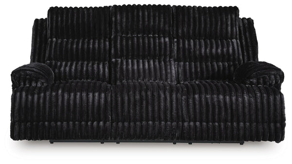Rhine Falls Power Reclining Sofa with Drop Down Table