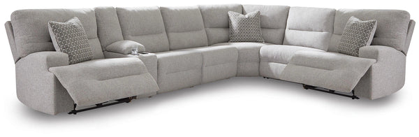 Acklen Place Power Sectional Reclining Sofa with Storage Console