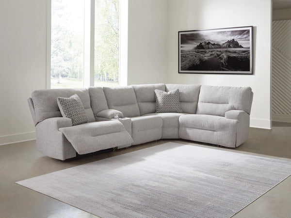 Acklen Place Power Reclining Sectional with Storage Console