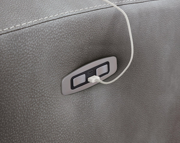 Next-Gen DuraPella Power Reclining Sectional Loveseat with Console