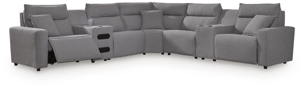 Modmax II Power Reclining Sectional with Audio Consoles
