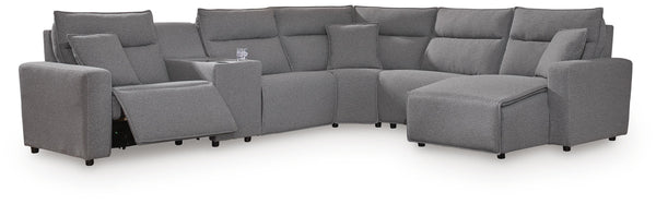 Modmax II Power Reclining Sectional with Chaise and Console