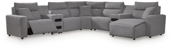 Modmax II Power Reclining Sectional with Chaise and Audio Consoles
