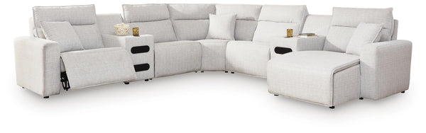 Modmax II Power Reclining Sectional with Chaise and Audio Consoles