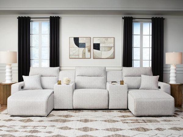 Modmax II Power Reclining Sectional with Chaise and Consoles