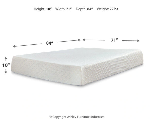 10 Inch Chime Memory Foam Mattress Set