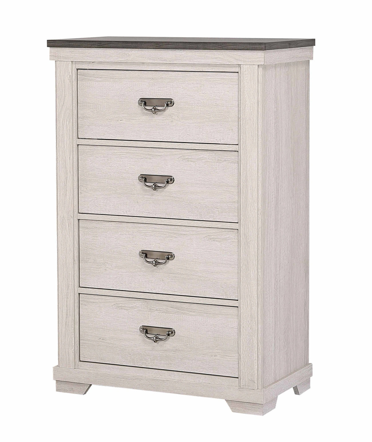 Crown Mark Furniture Leighton 4 Drawer Chest in White image
