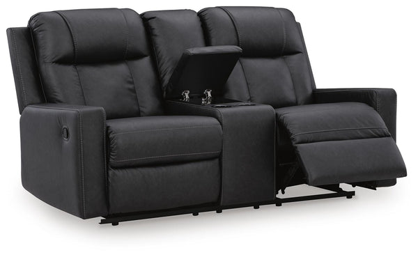 Mackmenville Reclining Loveseat with Console