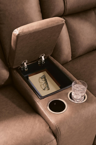 Mackmenville Reclining Loveseat with Console