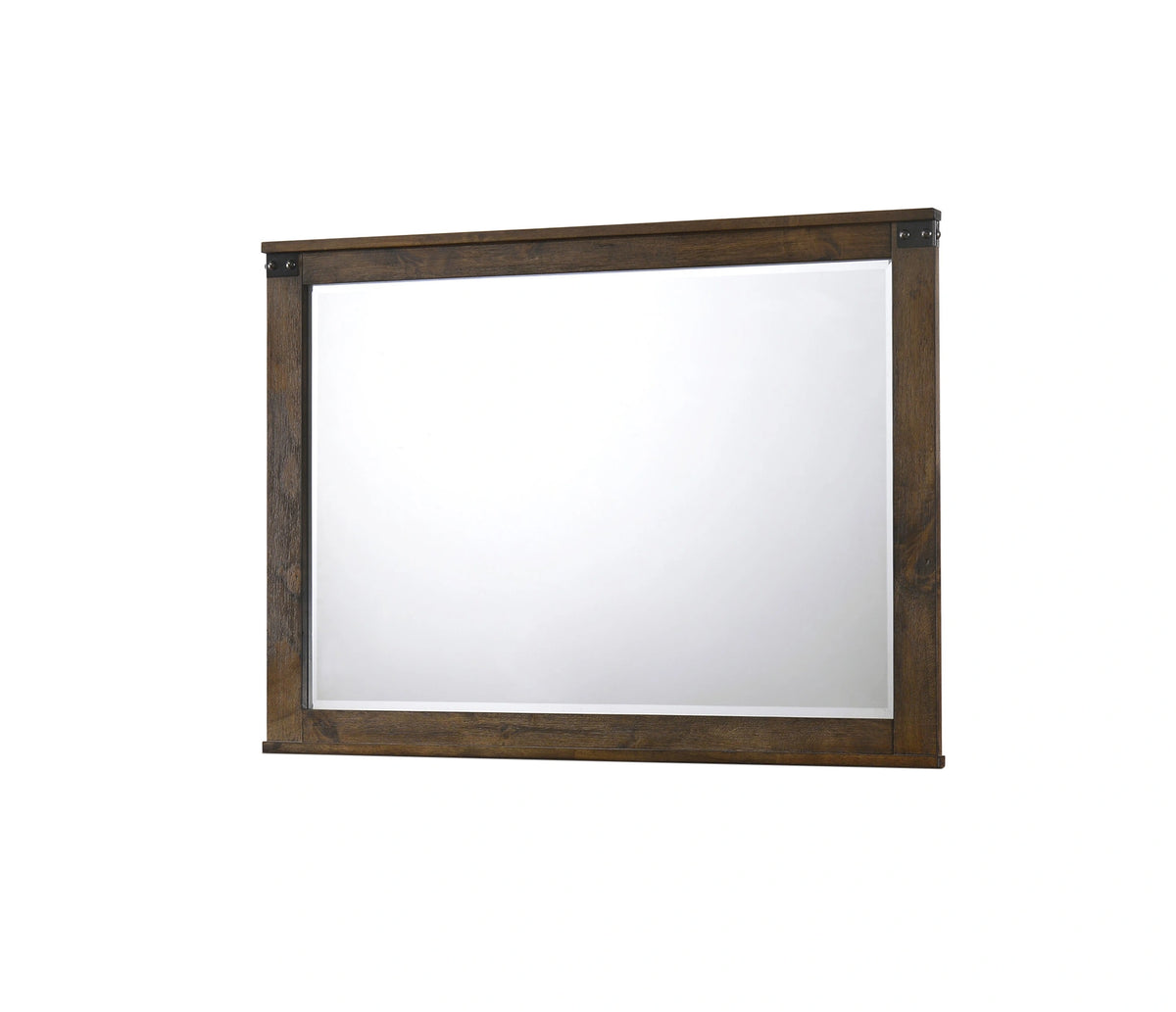 Crown Mark Furniture Curtis Mirror in Rustic image