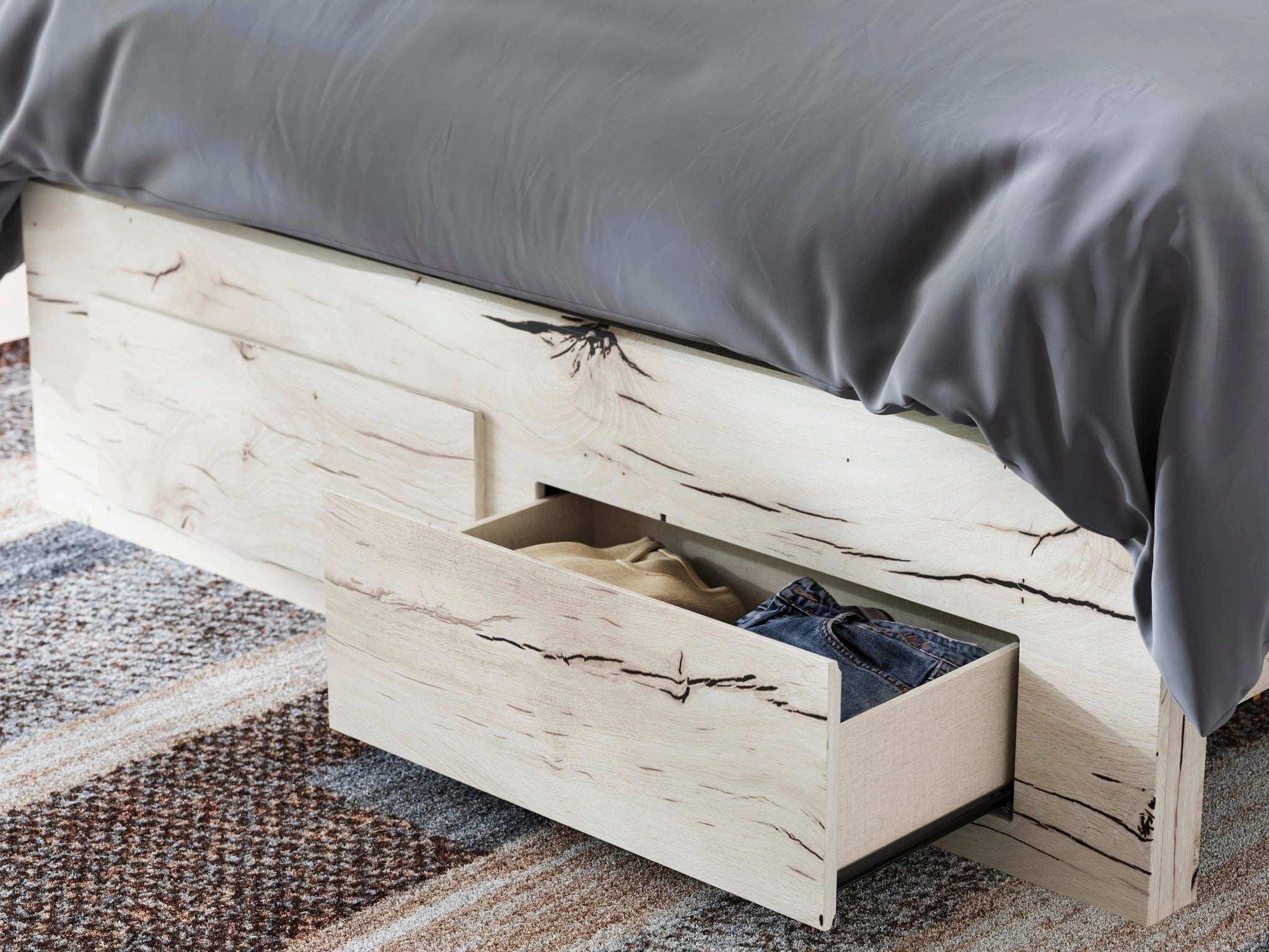 Lawroy Panel Storage Bed