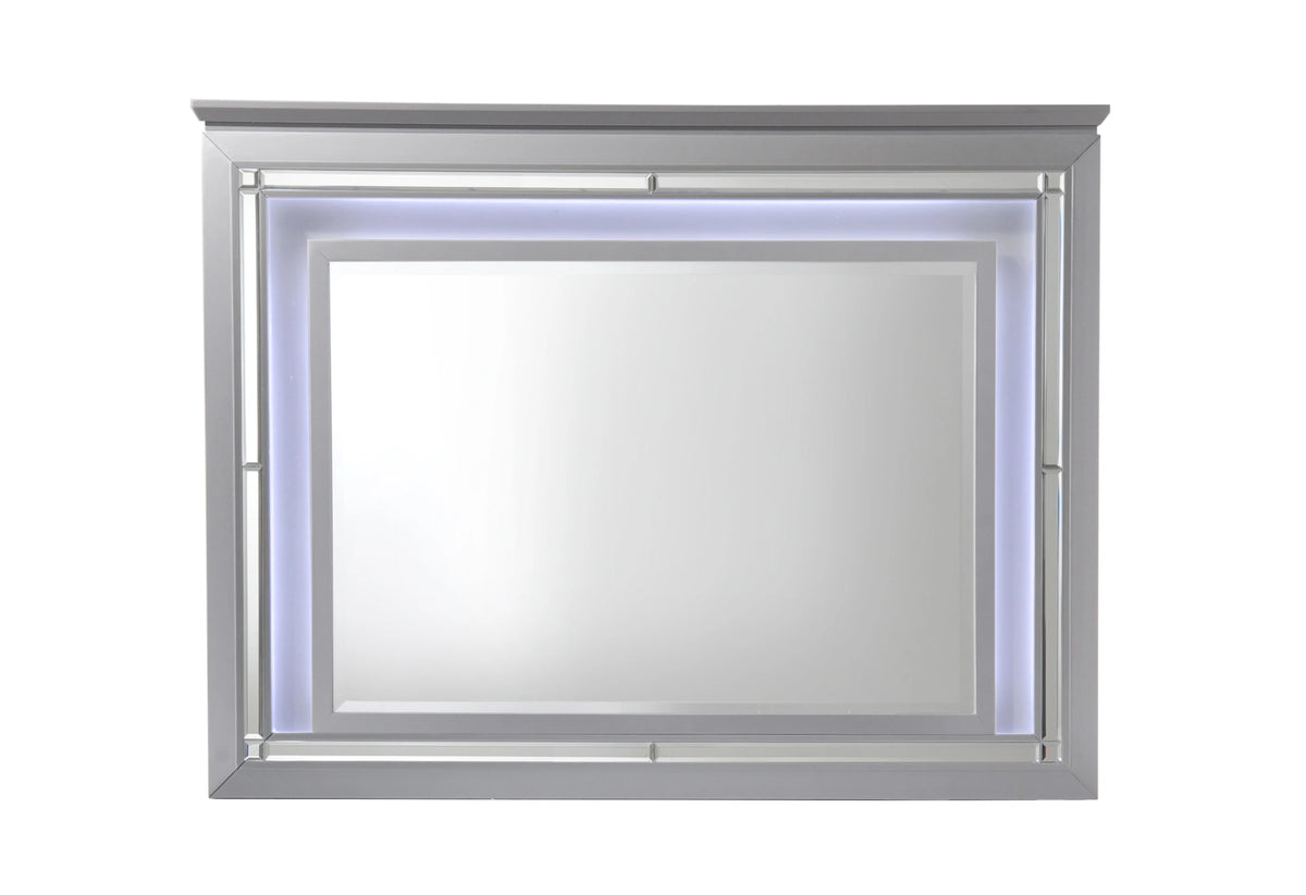 Crown Mark Furniture Lillian Mirror in Silver image