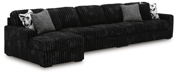 Midnight-Madness Sectional with Chaise