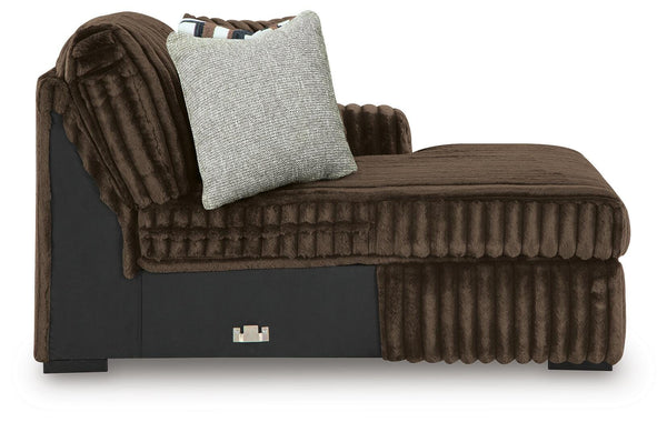 Midnight-Madness Sectional with Chaise