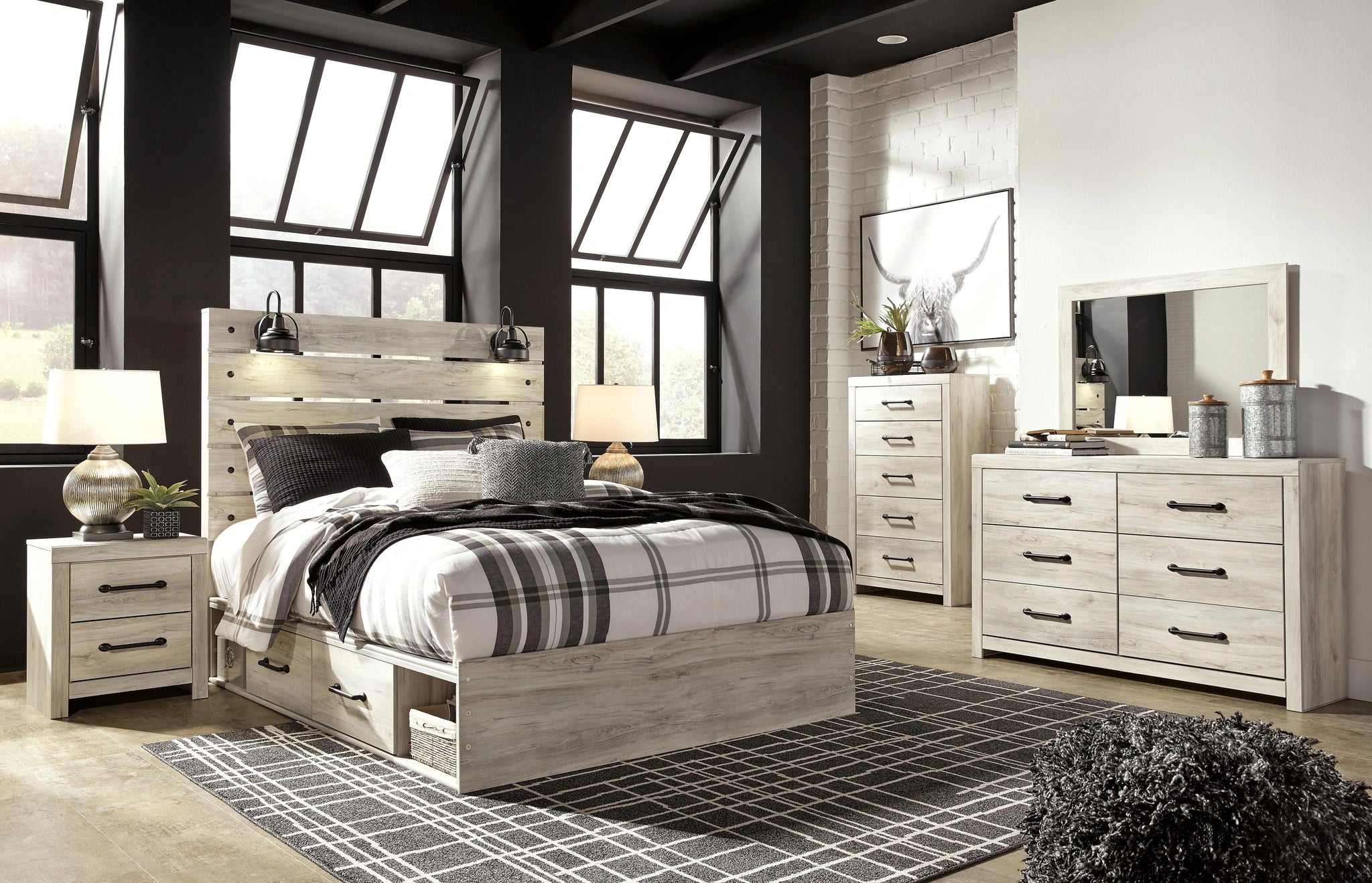Cambeck Bed with 4 Storage Drawers