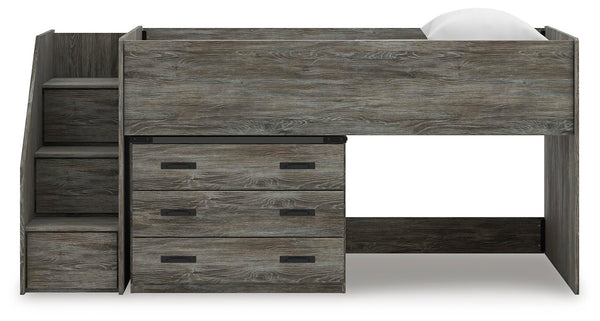 Frandern Loft Bed with Drawer Storage