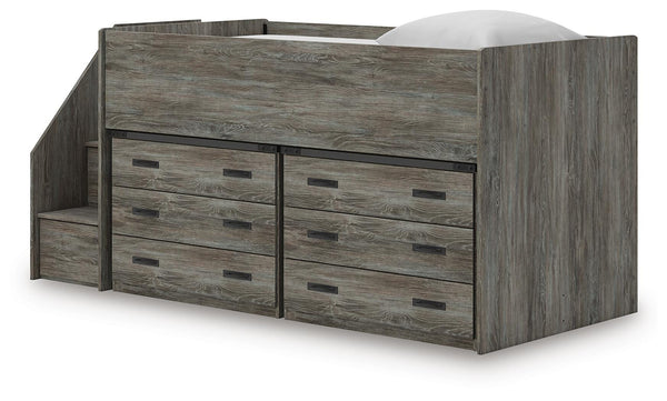 Frandern Loft Bed with Drawer Storage