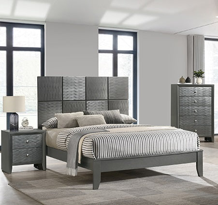 Denker Grey 3 Piece Bedroom Set