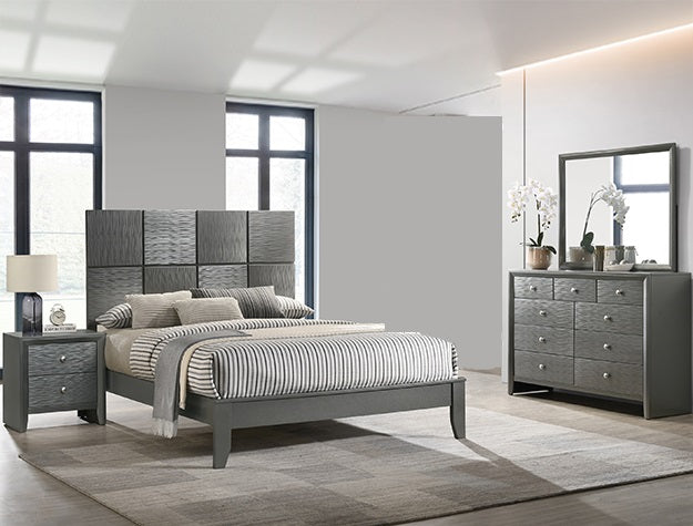 Denker Grey 4 Piece Bedroom Set