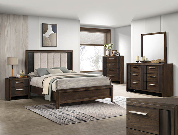 Carlton Brown 5 Piece Bedroom Set