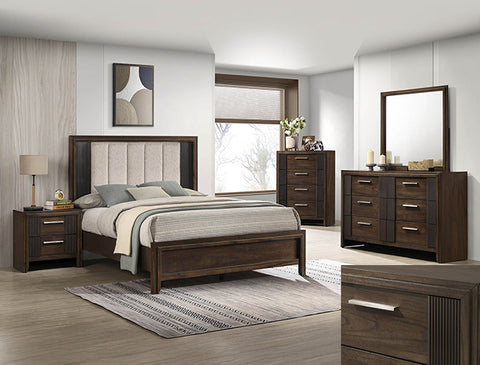 Carlton Brown 5 Piece Bedroom Set