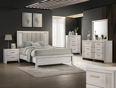 Carlton White 5 Piece Bedroom Set