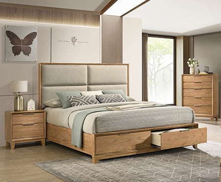 Florian 3 Piece Bedroom Set Brown