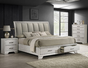 Jaymes White Storage Platform 3 Piece Bedroom Set