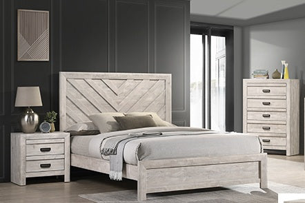 Valor White 3 Piece Bedroom Set