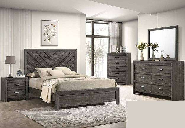 Valor Grey 5 Piece Bedroom Set
