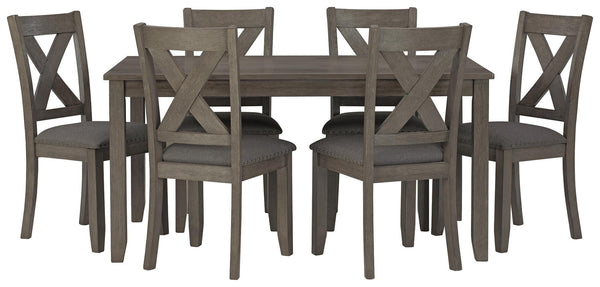 Caitbrook Dining Table and Chairs (Set of 7)