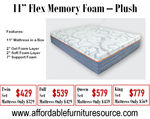 11" Flex Memory Foam - Plush
