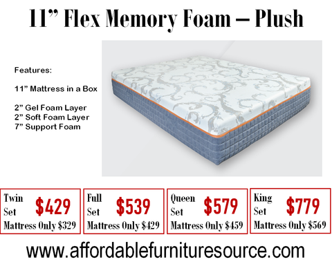 11" Flex Memory Foam - Plush