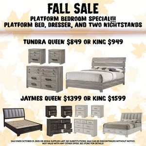 Tundra Platform Bedroom Special